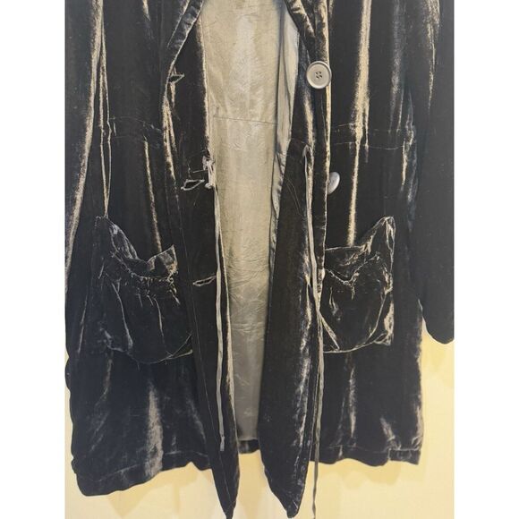 Johnny Was | Black Velvet Style Jacket | Size S - Picture 9 of 10